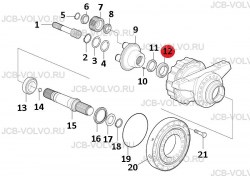 Подшипник на выходной вал [ VOE 12743105, 12743370, 16018987 ] для грейдера VOLVO G930, G940, G946, G960